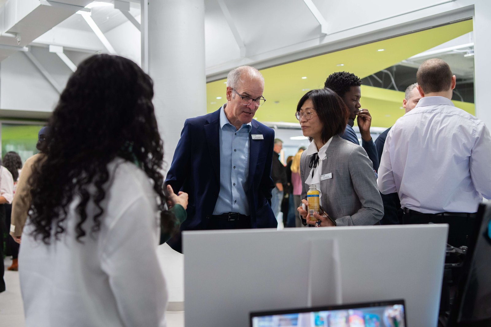 Students collaborating in classroom